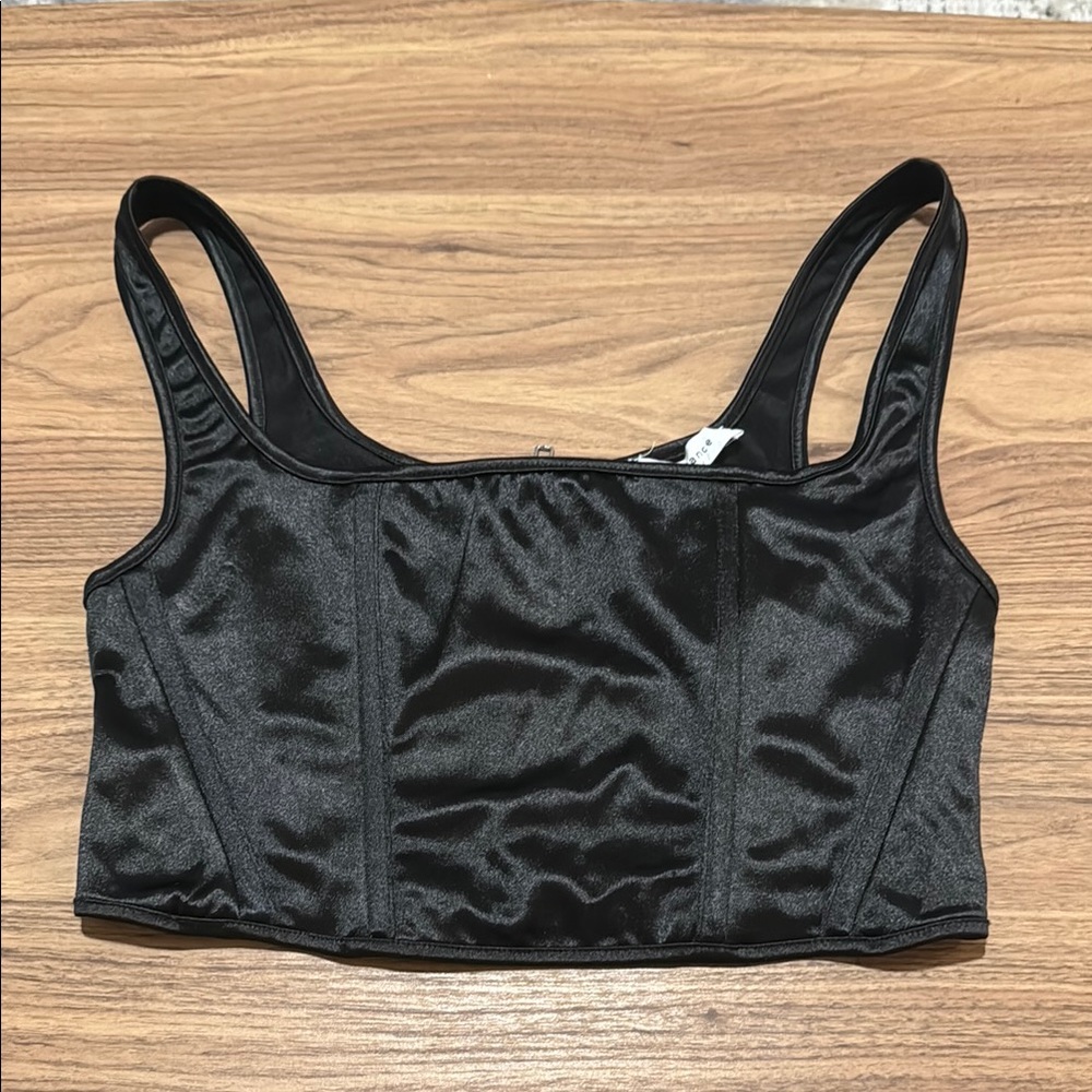 Bear Dance Black Satin Bandeau